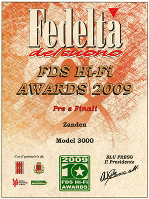 FDS Hi-Fi Award 2009 | Fedeltà del Suono