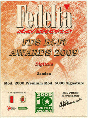 FDS Hi-Fi Award 2009 | Fedeltà del Suono